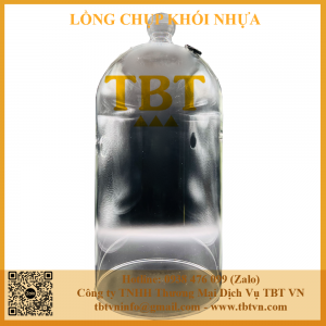 Lồng chụp khói Thuỷ tinh đường kính 13cm Chiều cao 28Cm