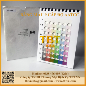 Bảng so màu 9 cấp AATCC