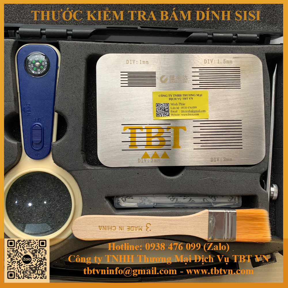 Trọn bộ dụng cụ kiểm tra độ bám dính SISI Trọn bộ dụng cụ kiểm tra độ bám dính SISI