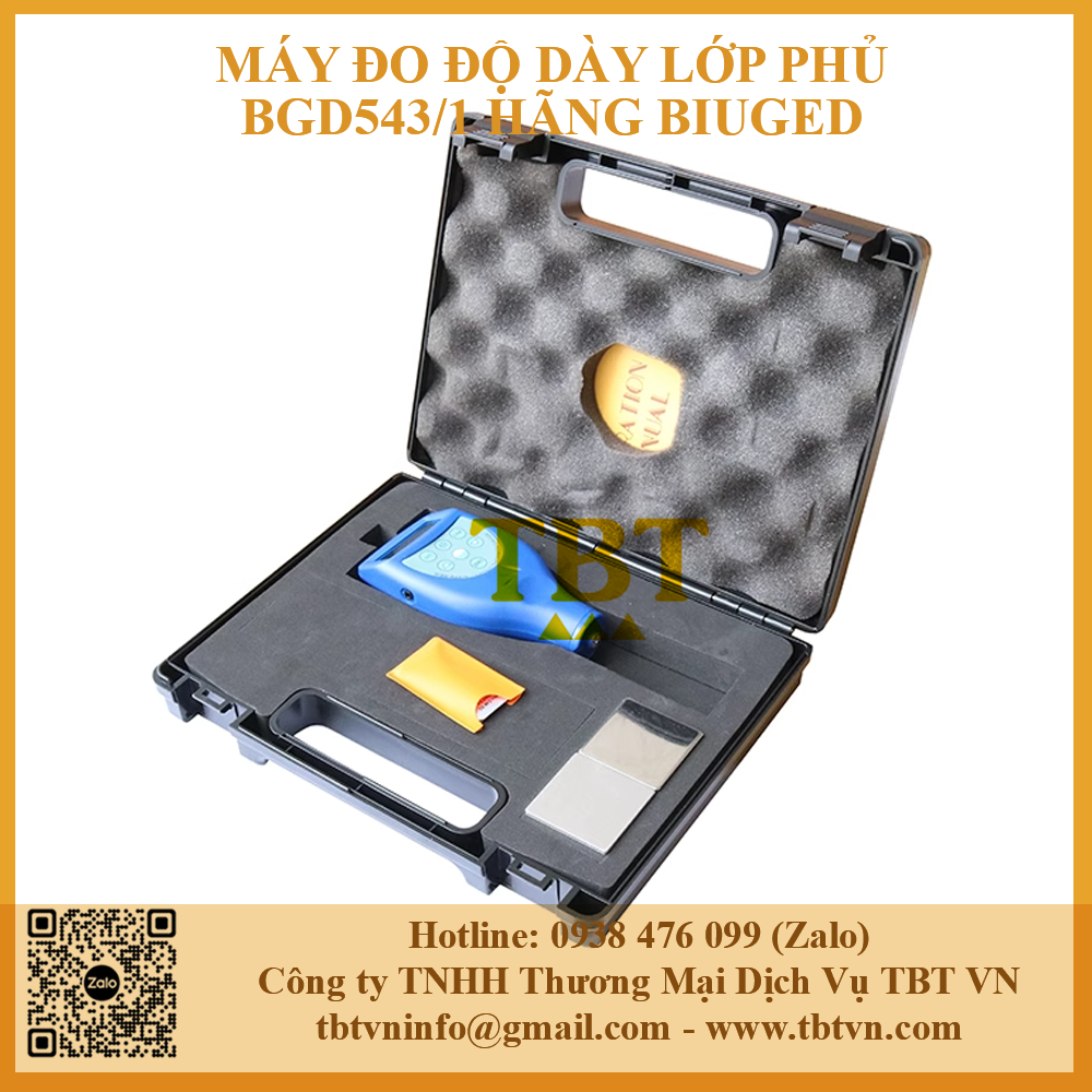 Trọn bộ máy kiểm tra độ dày lớp phủ khô hãng Biuged Trọn bộ máy kiểm tra độ dày lớp phủ khô hãng Biuged