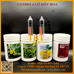 combo 4 gỗ đốt hoa