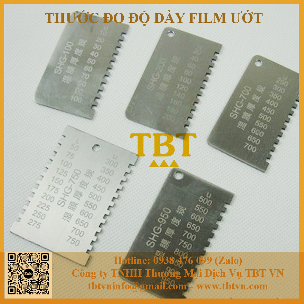 Thước đo độ dày film ướt Thước đo độ dày film ướt