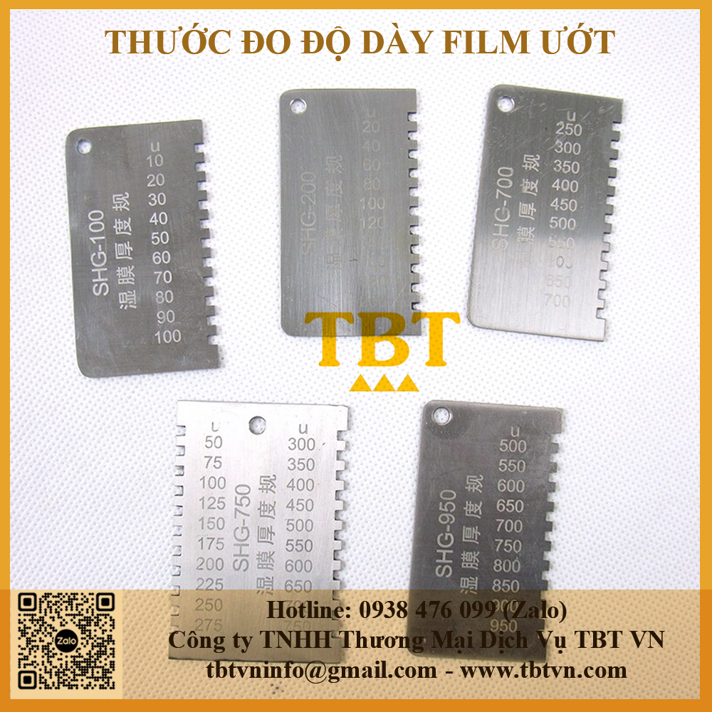 Thước đo độ dày màng ướt SHG Thước đo độ dày màng ướt SHG