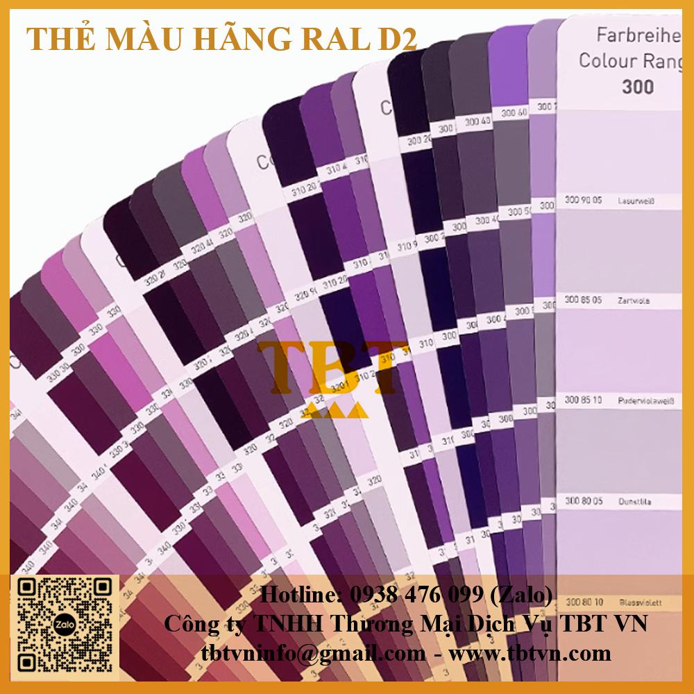 Thẻ màu RAL D2 Thẻ màu RAL D2