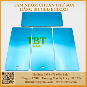 Tấm nhôm thử mẫu sơn BGD2321 hãng Biuged