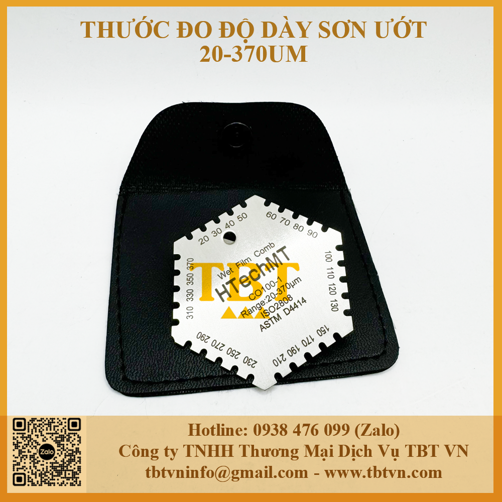 Thước đo độ dày sơn ướt HTechMT thang đo 20-370um Thước đo độ dày sơn ướt HTechMT thang đo 20-370um
