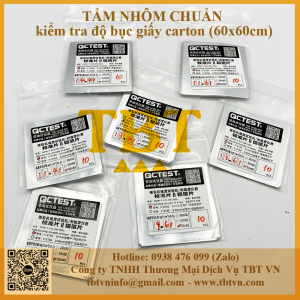 Tấm nhôm chuẩn kiểm tra độ bục giấy carton