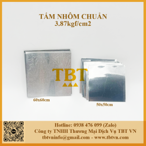 Tấm nhôm hiệu chuẩn máy bắn bục