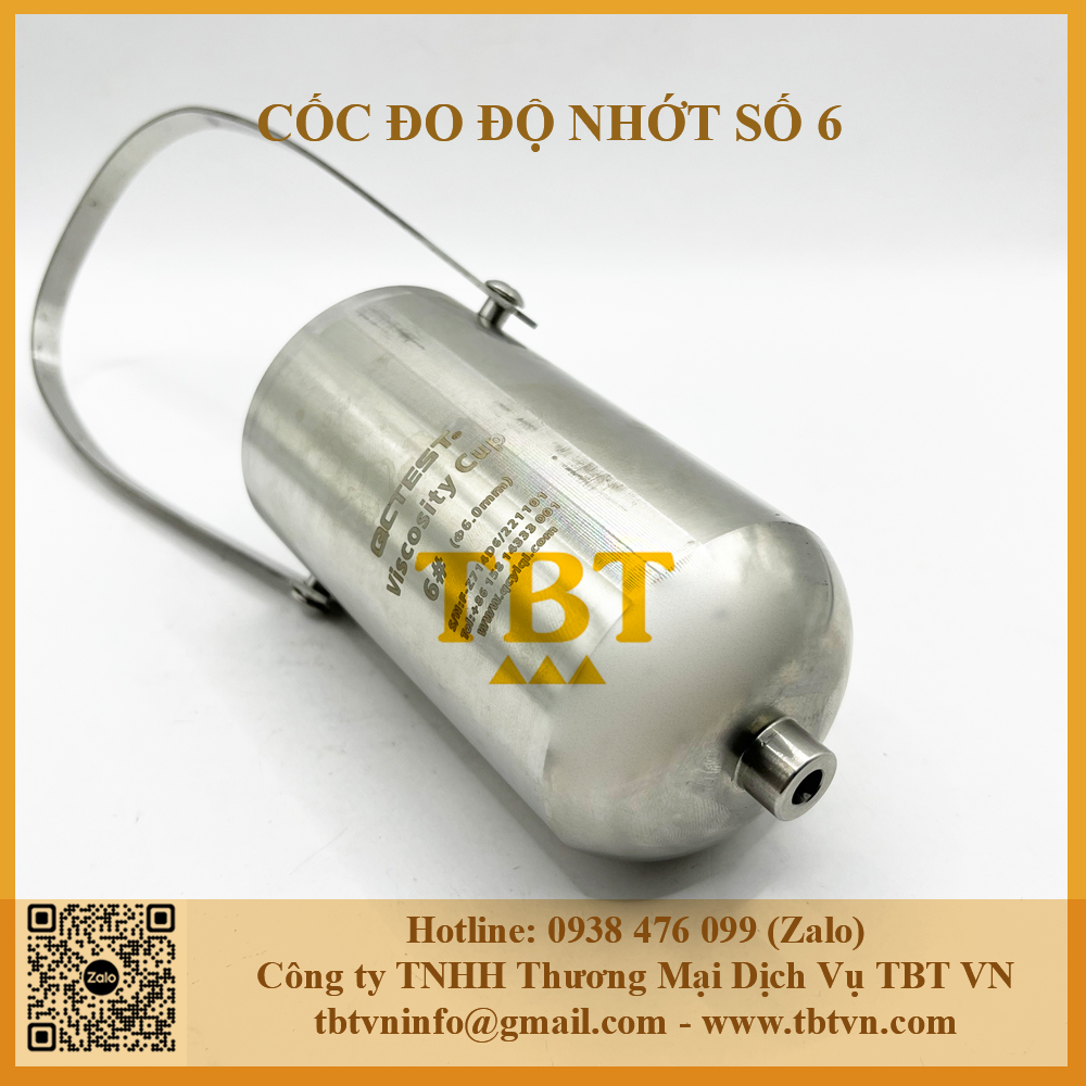 Cốc kiểm tra độ nhớt số 6 Cốc kiểm tra độ nhớt số 6