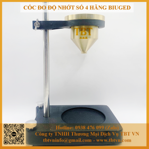 Cốc đo độ nhớt số 4 hãng Biuged BGD124/1 có giá đỡ