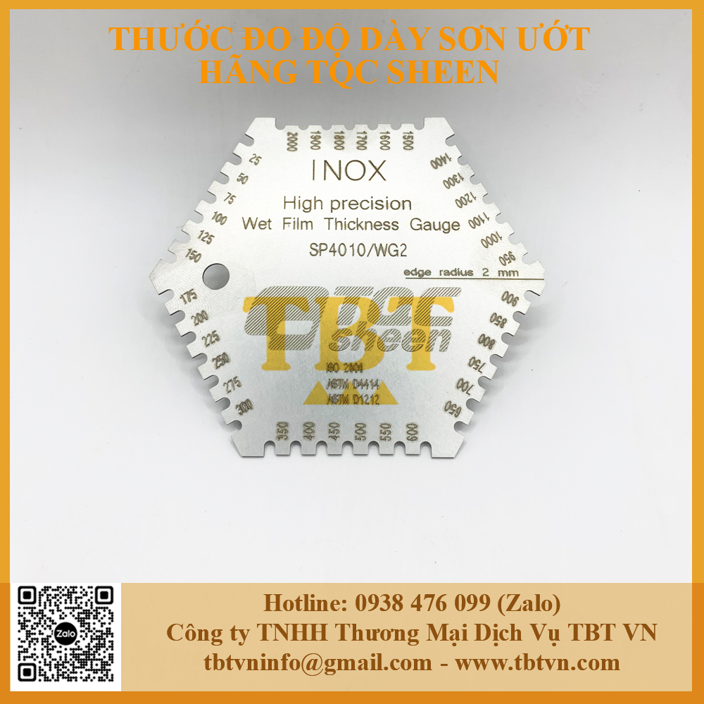 Dụng cụ kiểm tra màng sơn ướt