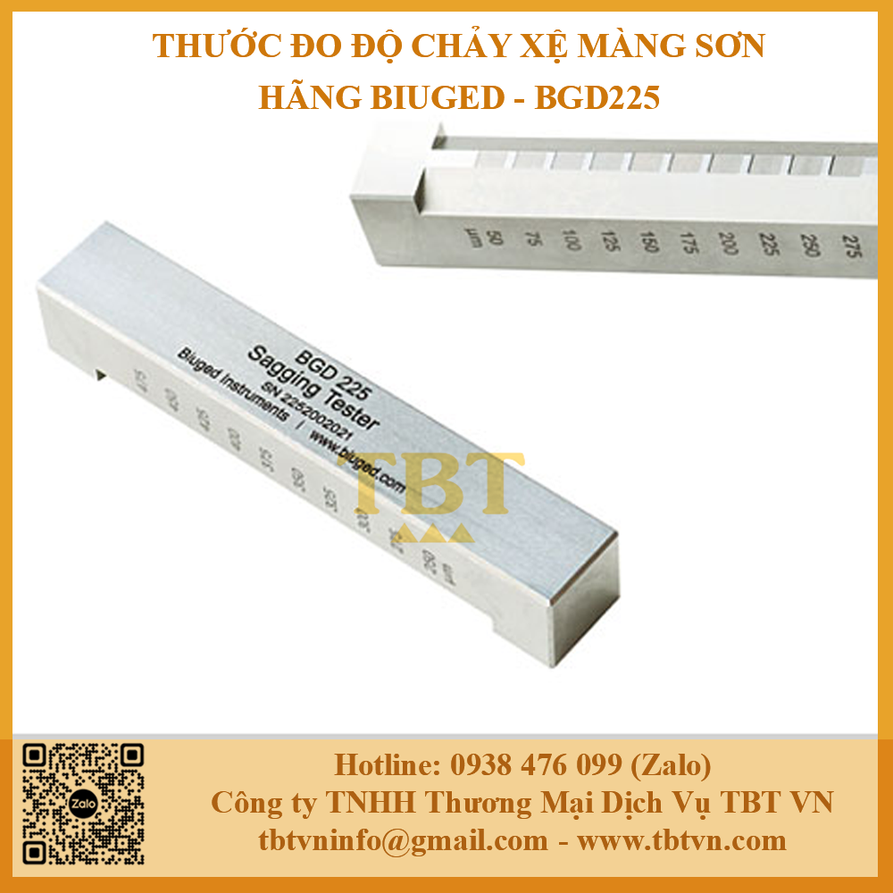 Thước đo độ chảy xệ hãng Biuged BGD225 Thước đo độ chảy xệ hãng Biuged BGD225