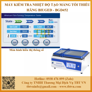 Màn hình Máy kiểm tra nhiệt độ tạo màng tối thiểu hãng Biuged BGD452