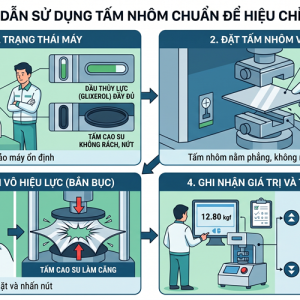 Hướng dẫn sử dụng tấm nhôm hiệu chuẩn máy bắn bục