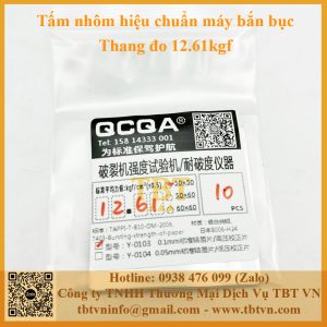 Tấm nhôm chuẩn dùng để hiệu chuẩn máy bắn bục